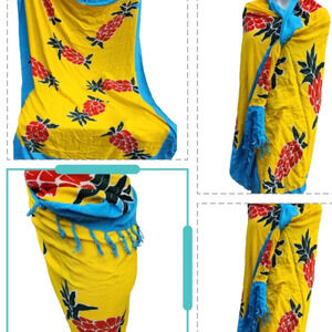Go Native Vintage Pineapple Sarong‎  Cover up